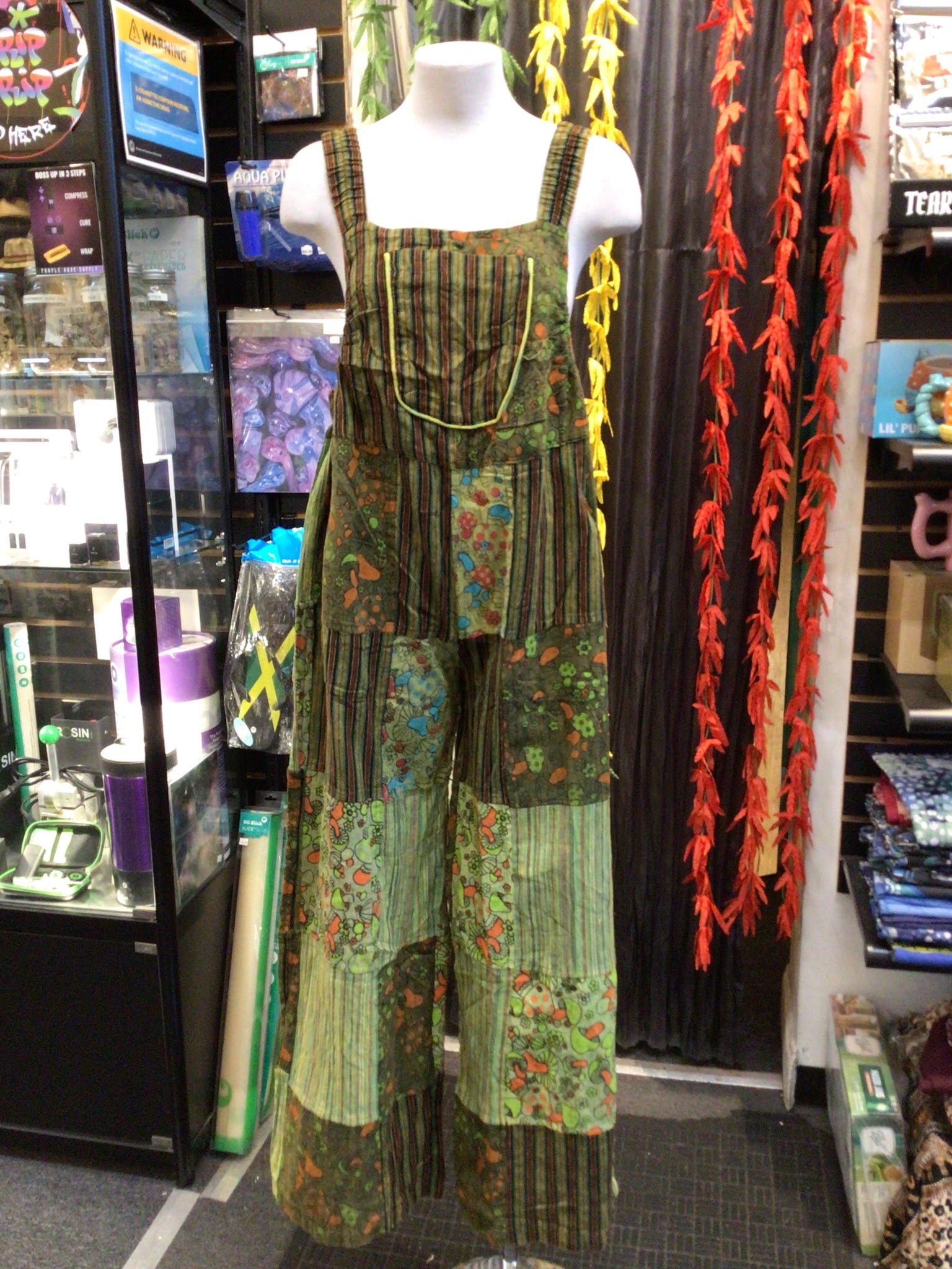 Patch work Overalls