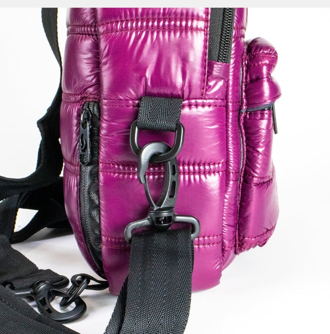 Raven Puff Backpack/Cross body