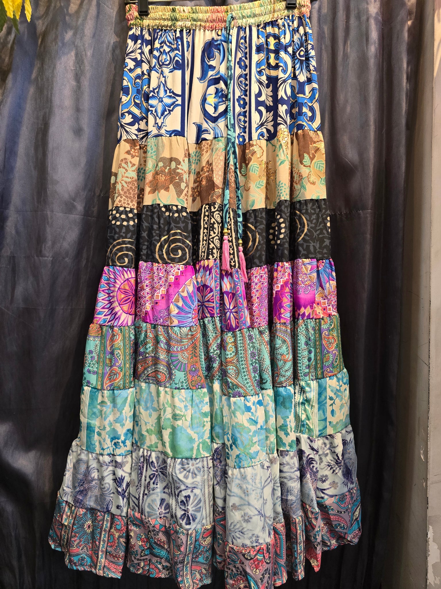 Silk Wide Leg Pants