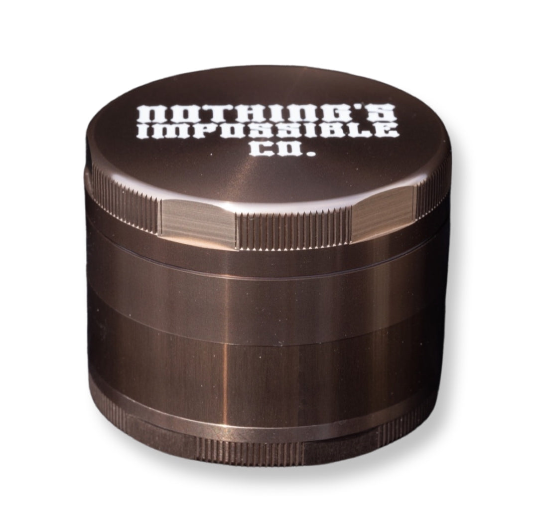 4 Piece Aircraft Grade Aluminum Grinder – 2.5″
