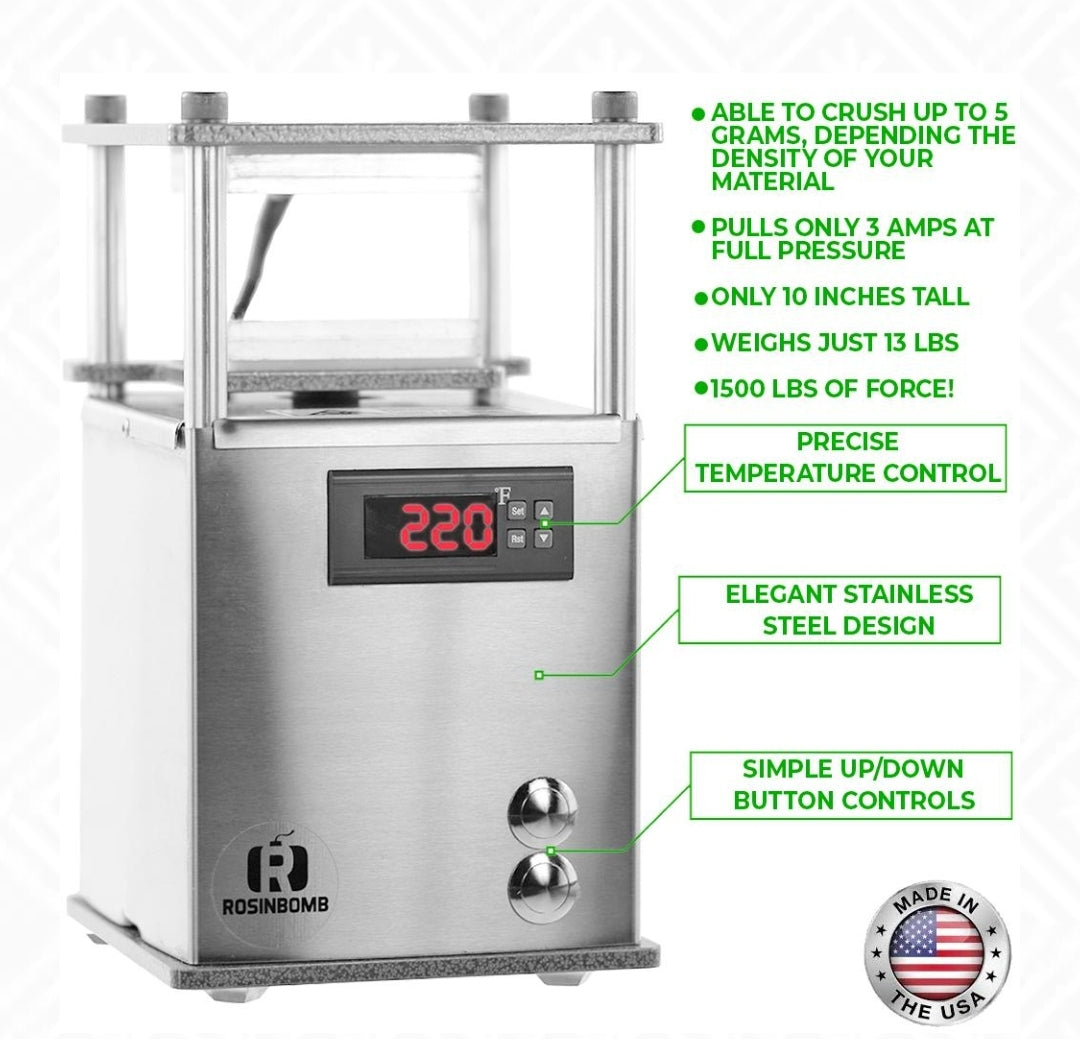 ROSINBOMB ROCKET ELECTRIC HEAT PRESS