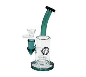 BENT COLOR NECK DAB RIG W/ SHOWERHEAD PERC – 7″