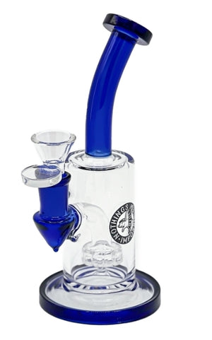 BENT COLOR NECK DAB RIG W/ SHOWERHEAD PERC – 7″