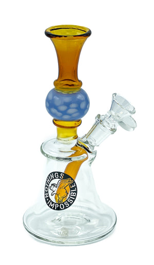 FLARED MOUTHPIECE RIG W/ HONEYCOMB BALL NECK – 8″