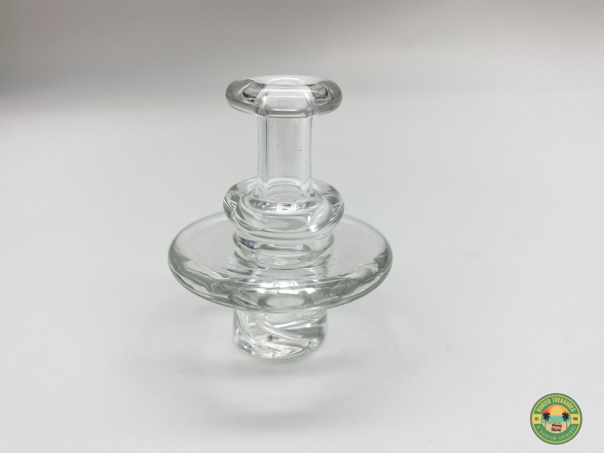 Dawnk Glass flat top spinner cap
